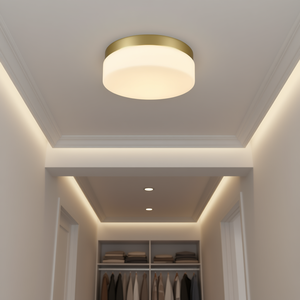 Moderna Lámpara de Techo LED Empotrada de 24W y 12 Pulgadas con Acabado Dorado para Cocina, Armario y Pasillo - Product Image 2