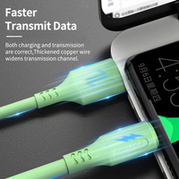 Câble USB Type C en silicone 2026 V8 pour charge rapide de téléphone