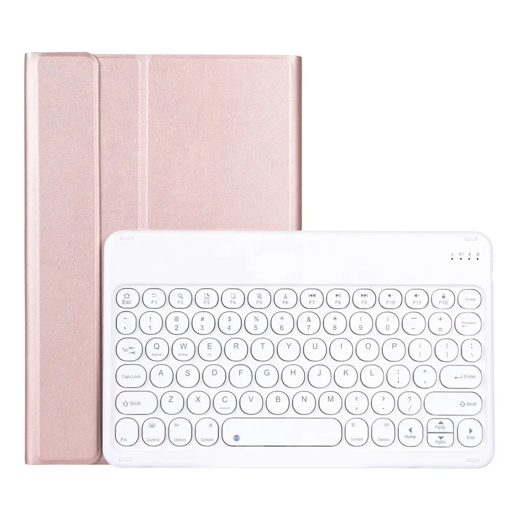 Tablet Cover Case Met Wireless Keyboard Afneembare Ronde Toetsen Voor Lenovo Tab M10 TB-X605F/L TB-X505F/L 10.1 inch