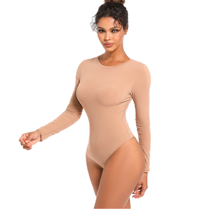 Gran oferta, Medias sin costuras de manga larga para otoño, recortadora de barriga adelgazante, Control para exteriores, moldeador de cuerpo, corsé elegante, Tops - Product Image 1