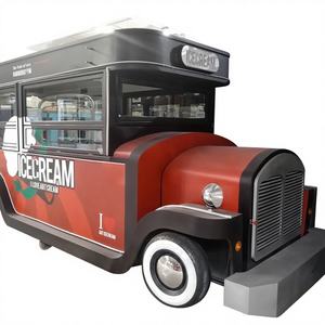 รถขายอาหารสแตนเลสเชิงพาณิชย์และรถพ่วงขายอาหารเคลื่อนที่สำหรับขาย - บริการอาหารว่าง รับประกัน 2 ปี - Product Image 1