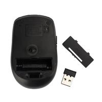 Mouse Optik Nirkabel dengan Koneksi 2.4 GHz, DPI yang Dapat Disesuaikan, Penerima USB, Desain Ergonomis untuk Laptop, Desktop, dan Penggunaan di Rumah