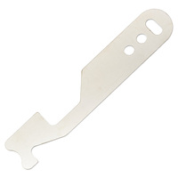 Outil de serrurier en acier inoxydable, clé à main courte pour ouverture de serrures, épaisseur 1 mm, outils manuels portables et durables