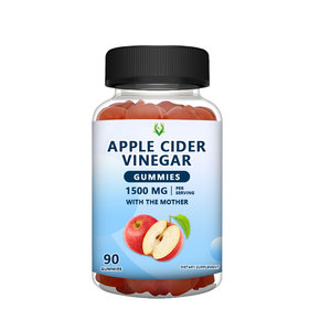 Custom Branded <b>Health</b> <b>Food</b> Grade 100% Natural Organic <b>Vitamin</b> B12 <b>Liver</b> Support Apple Cider Vinegar Gummy Candy Folate 1500mg - Product Image 1