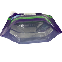 Sacs de stockage de liquide écologiques pliables de 5 litres à conception personnalisée pour eau, peinture, liquide de lavage, savon liquide avec bec verseur