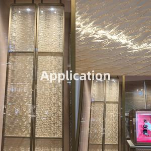 Tissu métallique décoratif et léger pour inserts de porte de placard personnalisés et façades de meubles modernes - Product Image 4