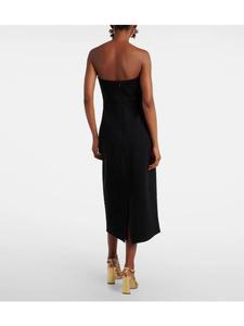 Robe longue décontractée pour femme, unie, ornée de perles, silhouette asymétrique, élégante, pour le quotidien et les occasions festives - Product Image 2