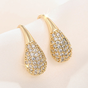 Teardrop Hook Earrings for Women <b>French</b> Style Daily Wear Ear Accessories - Product Image 3