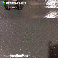 Rouleau de tapis antidérapant en PVC de 2 mm à 5 mm d'épaisseur pour garage automobile, atelier, bus – Tapis de sol en vinyle PVC pour garage