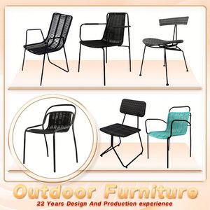 Chaise en rotin meubles de maison meubles de salle à manger approvisionnement d'usine salon confortable élégant mobilier d'extérieur moderne 50 pièces - Product Image 2