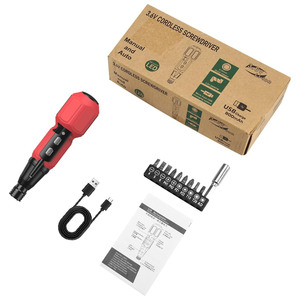 Destornillador Eléctrico Inalámbrico <span class=keywords><strong>USB</strong></span> Recargable de 900 mAh con Luz LED, 9 Puntas de Destornillador - Product Image 6