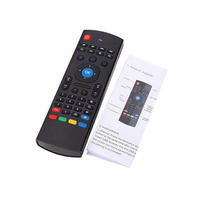 Télécommande Air Mouse Intelligente Double Face MX3 2.4G pour Boîtier Android avec Mini Clavier Compatible pour Android TV/Box/IPTV/HTPC/Xbox