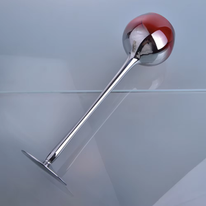 Centros DE MESA DE BODA modernos de cristal pigmentado galvanizado de cristal barato al por mayor portavelas - Product Image 2