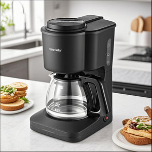 เครื่องชงกาแฟแบบหยดไฟฟ้าอัตโนมัติแบบเต็มเครื่องจับเวลา6ถ้วย600W สำหรับบ้านสำนักงานรถยนต์กลางแจ้งโรงแรมใช้ RVs - Product Image 2