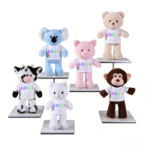 <span class=keywords><strong>Peluche</strong></span> Personalizzati con Logo di Animali Selvatici: Leone, Tigre, <span class=keywords><strong>Leopardo</strong></span>, Bradipo con Maglietta - Giocattoli Morbidi all'Ingrosso - Product Image 4
