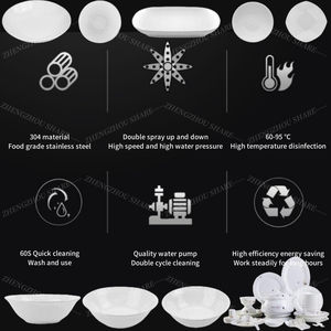 Lave-vaisselle automatique à capot intelligent électrique pour écoles, hôtels, mariages, couverts, compatible lave-vaisselle pour restaurants - Product Image 5