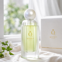 Flacons de parfum de haute qualité avec logo personnalisé, 100 ml, flacons de parfum en verre vides avec boîte d'emballage et couvercle personnalisé