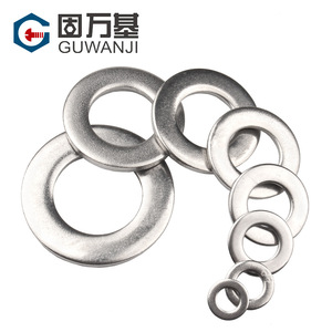 Guwanji 304เครื่องซักผ้าแบนสแตนเลส M2 M4 M3 M18เกรด DIN125ใช้ในอุตสาหกรรมการก่อสร้าง - Product Image 3