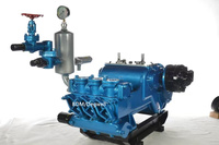 Pompa Lumpur Resiprokal Tiga Piston Bertekanan Tinggi Bertenaga Diesel BW-320 untuk Operasi Pembersihan Air