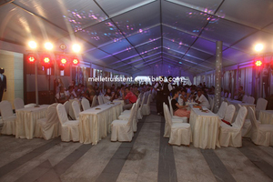 Tente de chapiteau <span class=keywords><strong>Barnum</strong></span> en PVC personnalisée en usine de Guangzhou Fêtes de mariage Salons en plein air Auvent étanche Expositions d'événements - Product Image 2