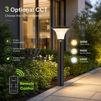 Lampes solaires de jardin, étanches IP65, 3,7 W, LED, lampadaire de pelouse, 770 mm, éclairage de chemin paysager pour cour