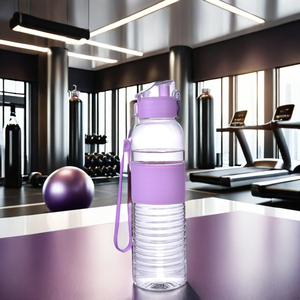 Fabricant d'usine OEM/ODM Bouteilles d'eau de gymnastique en plastique sans BPA avec couvercle et logo personnalisé de 600ml(20oz) les plus vendues - Product Image 1