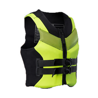 DIVESTAR Gilet de sauvetage personnalisé en néoprène pour adulte Taille XL solaire standard Europe avec mousse EPE pour la pagaie et la navigation de plaisance