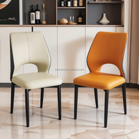 Chaises de salle à manger de style européen moderne, couleurs personnalisées, métal, mobilier commercial pour hôtel, école, villa