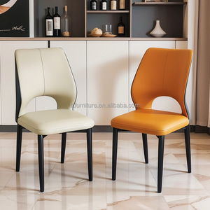 Modern European Design <b>Kitchen</b> Dining Chairs Stock Metal Home Dining <b>Table</b> Furniture in Various Colors for Dining Living Home - Product Image 3