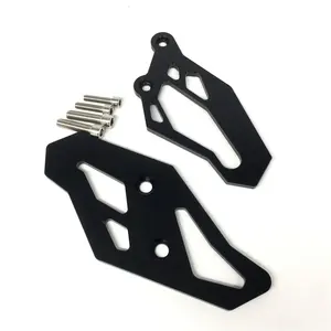 High Quality CNC machined Motorcycle Accessories Anodized Aluminum Footrest Foot Peg Heel Plates Guard Protector Motorcycle