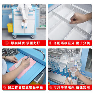 Carro de Emergencia para Hospital Sishubanghu, Vehículo de Ambulancia Médica con Sello para la Gestión de Almacenamiento de Medicamentos - Product Image 4