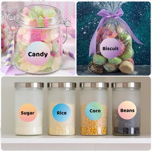 Vòng tròn nhiệt nhãn dán nhãn tự dính vòng trực tiếp nhãn nhiệt đa năng máy in dán cho DIY thiết kế logo - Product Image 2