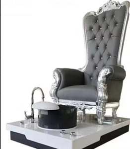 2025 नवीनतम हॉट सेल टॉप ब्लैक एंड सिल्वर स्पा चेयर पेडीक्योर सिंक और रोशनी के साथ 3 साल की वारंटी - Product Image 4
