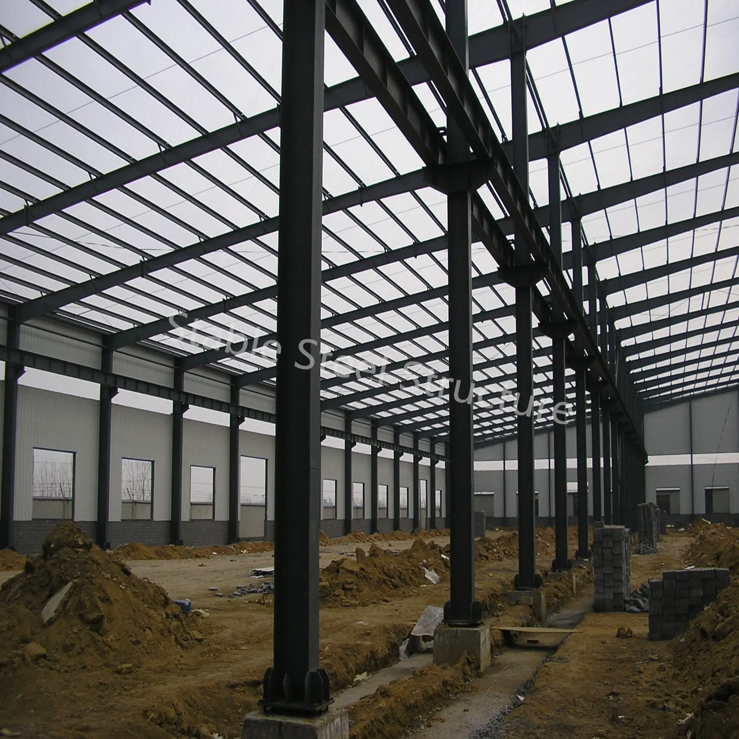 3D design prefab storage buildings steel structure construction steel warehouse with steel structure