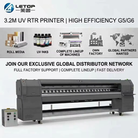 Mesin Printer Inkjet Banner LETOP Factory 3.2M, Printer Format Besar UV untuk Luar Ruangan
