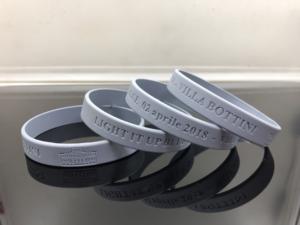 Özel silikon bilekliği kişiselleştirilmiş metin Debossed kauçuk bilezik motivasyon parti iyilik Fundraisers doğum günü - Product Image 2