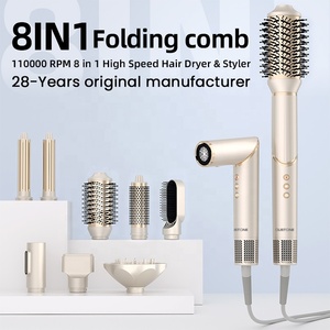 Sèche-<span class=keywords><strong>cheveux</strong></span> silencieux BLDC sans balais à brosse rotative pour <span class=keywords><strong>cheveux</strong></span> <span class=keywords><strong>afro</strong></span>, 1500W, outils multi-styling, du fabricant - Product Image 2