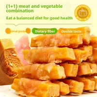 Friandises pour chiens en gros direct usine : Bâtonnets à mâcher nutritifs, faibles en gras, riches en viande, au poulet, au canard, enveloppés de citrouille et de brocoli, pour la dentition