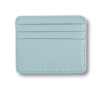 Dompet Kartu Kulit PU Custom Murah Grosir, 4 Slot Kartu, Tipis Minimalis dengan Logo untuk Hadiah Bisnis