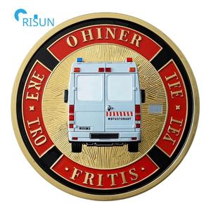 Fabricant personnalisé 3D US <span class=keywords><strong>Chicago</strong></span> Engine <span class=keywords><strong>Fire</strong></span> Truck FD <span class=keywords><strong>Fire</strong></span> Dept sauvetage <span class=keywords><strong>pompier</strong></span> personnalisé pièce de défi du service d'incendie - Product Image 2