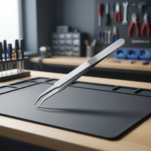 Pince à épiler conique en acier inoxydable, coupe baguette, à long bec, 200 mm, outil de fabrication de bijoux, pour maintenir des billes de 2 mm de diamètre, modèle 597B - Product Image 4