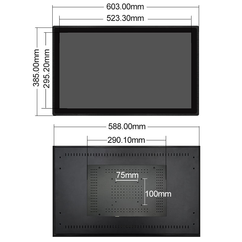 New 23.6 Inch IPS Full HD LED LCD Monitor with USB Interface Car Touch Screen Gaming Studio Speakers Industrial Display