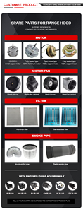 600-900mm elettrodomestico montato a parete OEM/ODM grande aspirazione lato cappa di aspirazione cucina camino fornello gamma cappa - Product Image 2