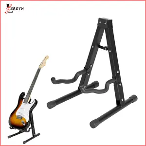 GS-04J ayarlanabilir çerçeve katlanır bir şekil gitar akustik gitar ve elektro gitar için standı