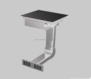 Table de cuisson à <span class=keywords><strong>induction</strong></span> avec <span class=keywords><strong>hotte</strong></span> à courant descendant <span class=keywords><strong>intégrée</strong></span> - Product Image 4