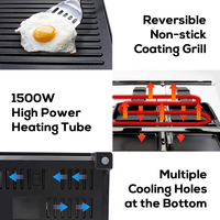 Grill à raclette rond de style français avec 8 poêles, plaque de cuisson électrique antiadhésive, fonction sans fumée, utilisation en extérieur et en hôtel