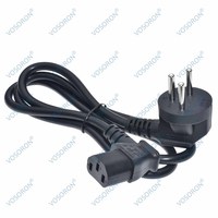 Câble d'alimentation coudé (haut/bas/gauche/droite) avec fiche israélienne SI-32 à 3 broches vers prise femelle IEC C13 pour PDU, UPS, PC, moniteur, imprimante, téléviseur