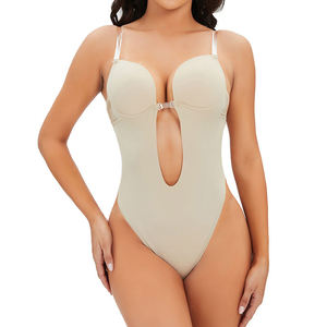 Faja Moldeadora al por Mayor: Body Invisible con Tanga y Escote Pronunciado en U para Levantamiento de Glúteos - Product Image 2