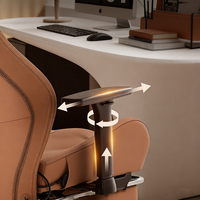 Fauteuil de massage pliable ergonomique avec pétrissage, vibration et compresse chaude pour le dos et la nuque (chaise d'ordinateur)