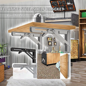 PHUOC HUNG Strong Stainless Steel L <b>Corner</b> Wall Brackets for Cabinet Folding <b>Shelves</b>-Custom <b>Floating</b> Furniture Hardware - Product Image 2